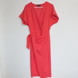 Women's Red Wrap Dress